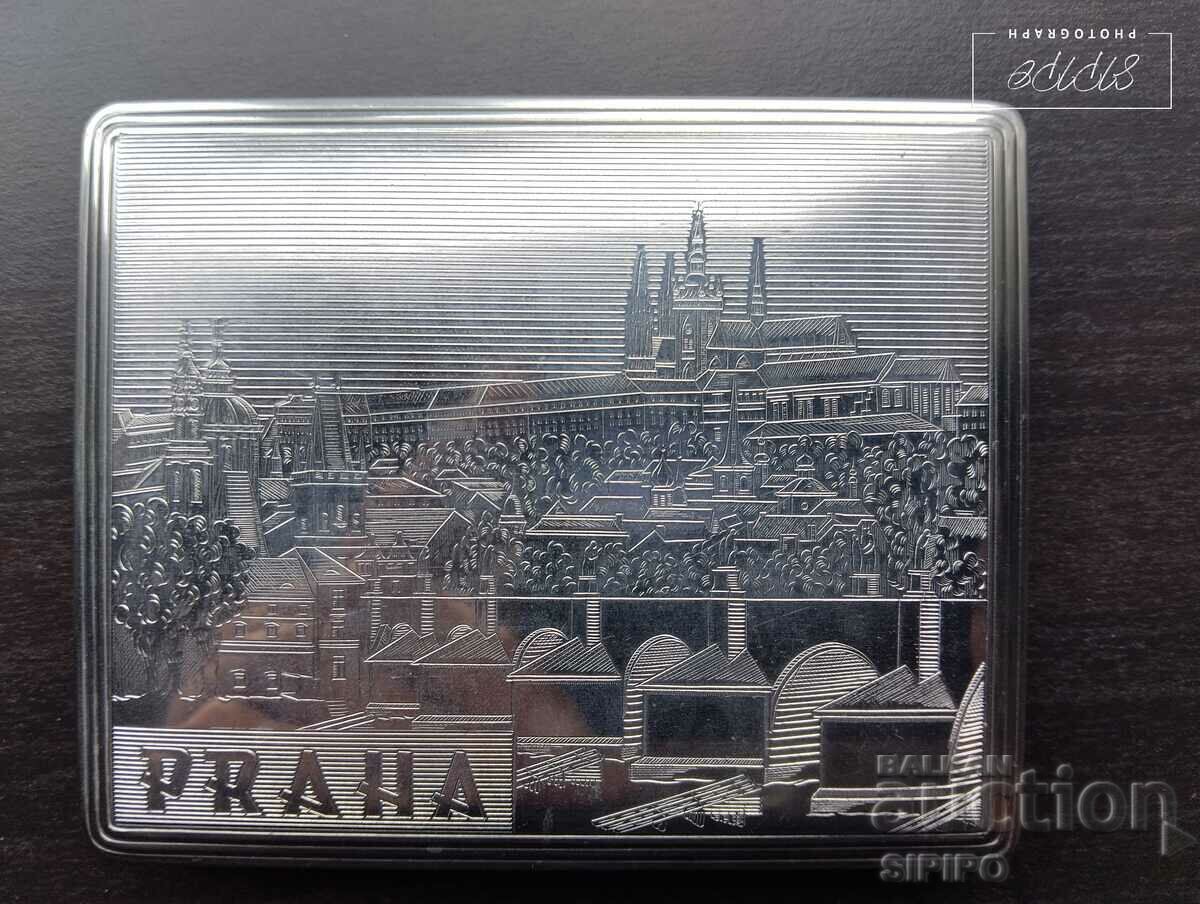 Snuffbox "PRAHA" από τη δεκαετία του '60, Σπάνιο. Άριστη κατάσταση