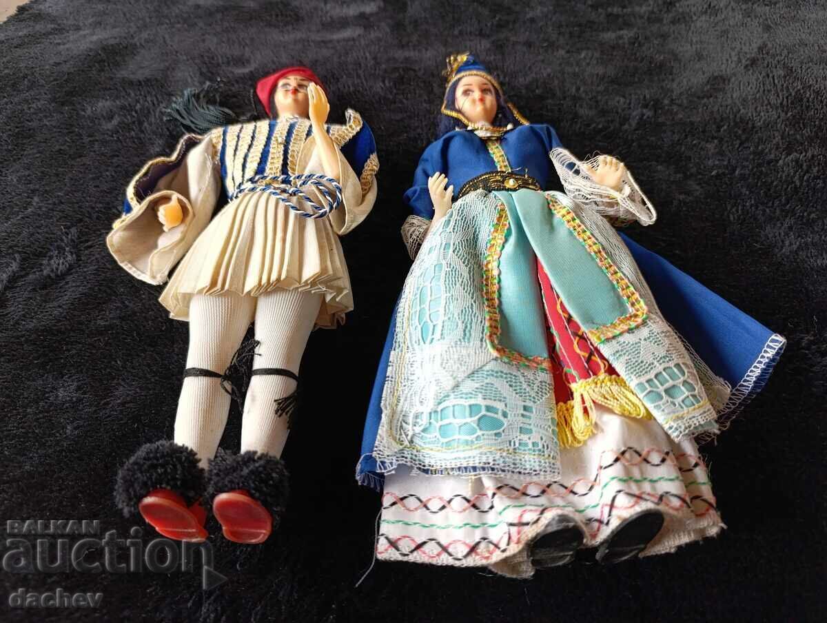 Auction  old large dolls in folk costumes - TOP CONDITION!