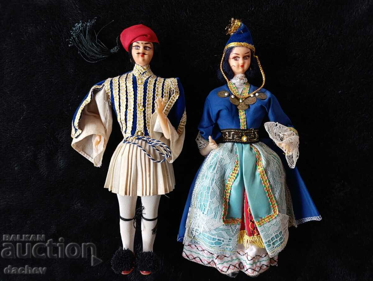 old large dolls in folk costumes - TOP CONDITION!