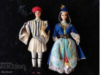 old large dolls in folk costumes - TOP CONDITION!