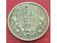 20 BGN 1930 - Bulgaria - Silver