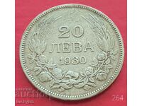 20 BGN 1930 - Bulgaria - Silver