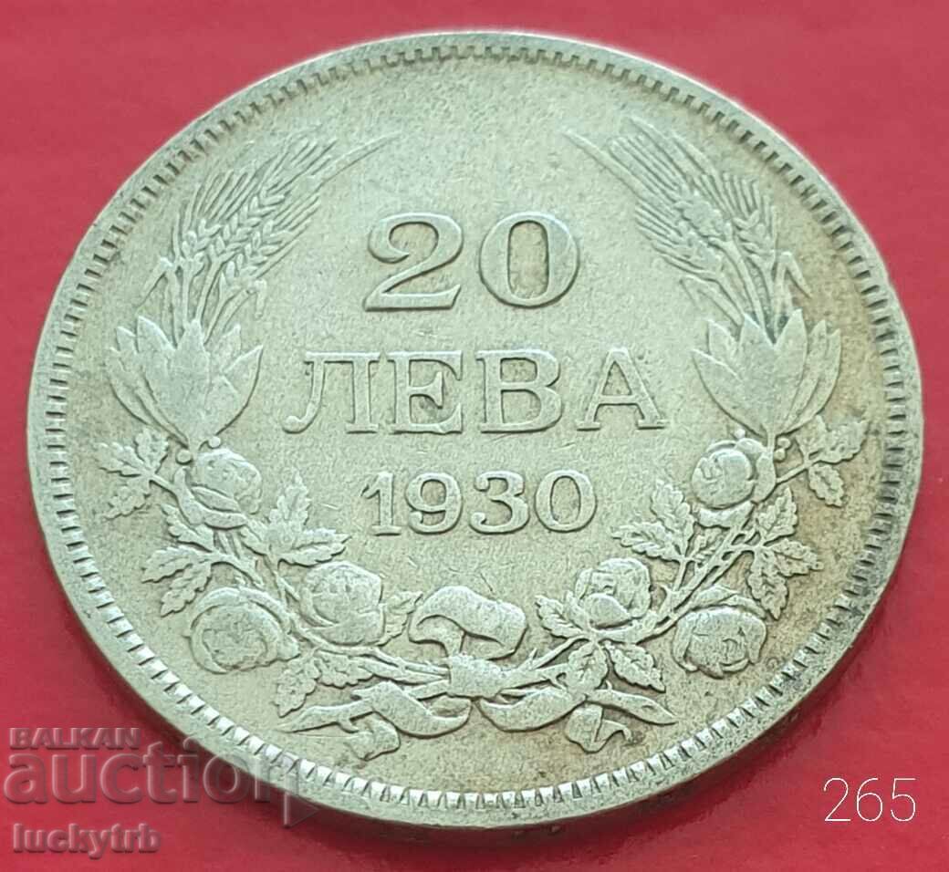 20 BGN 1930 - Bulgaria - Silver