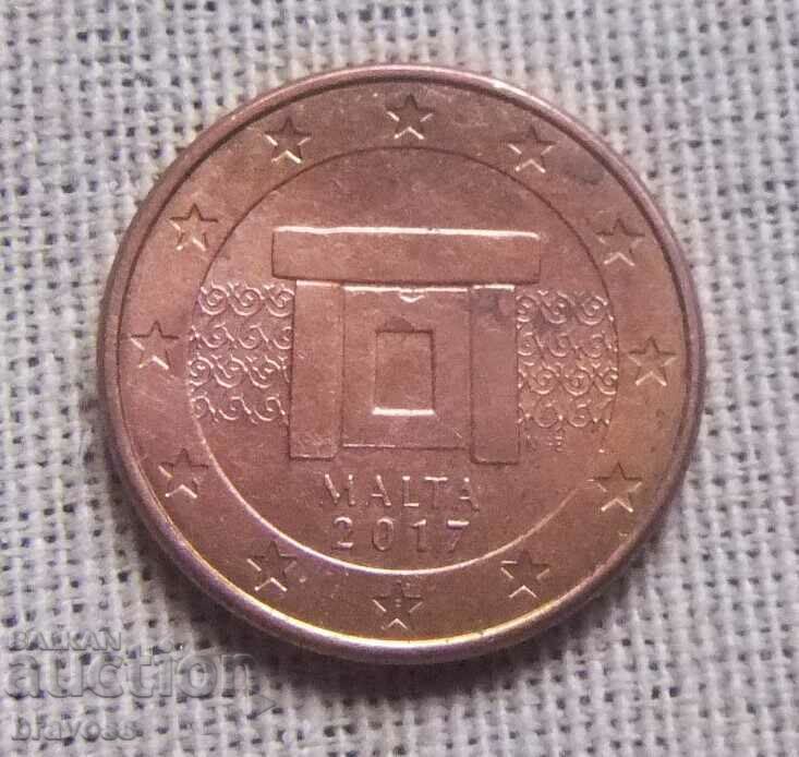 Malta - 5 cenți de euro - 2017