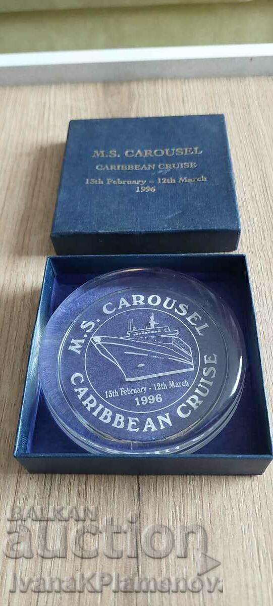 Glass souvenir from a ship with price 16.00 BGN | € 8.18