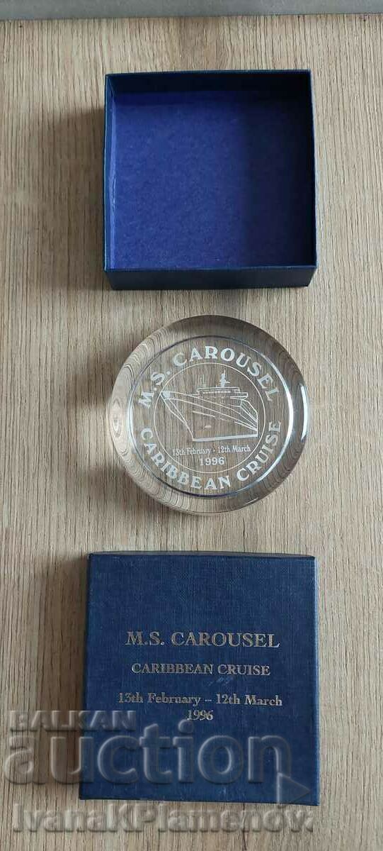 Glass souvenir from a ship - 5