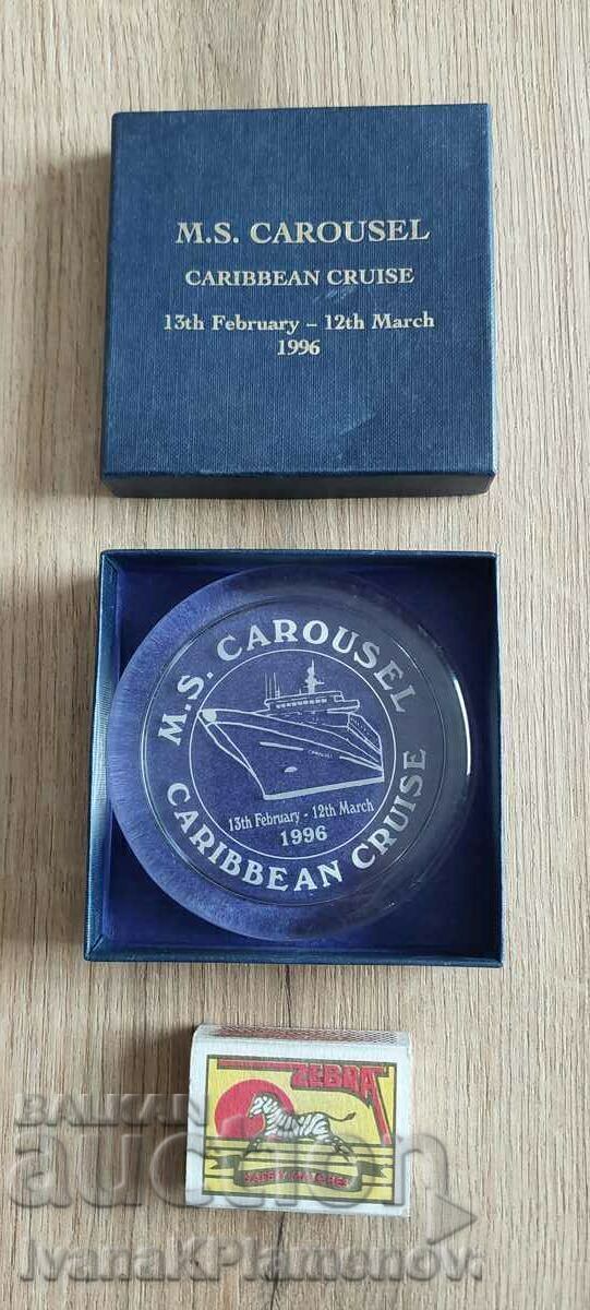 Glass souvenir from a ship - 6