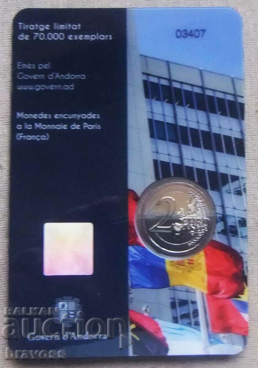 Andorra - 2 euros - 2023 - coincard with price 43.99 BGN | € 22.49 Andorra - 2 euros - 2023 - coincard with price 43.99 BGN | € 22.49