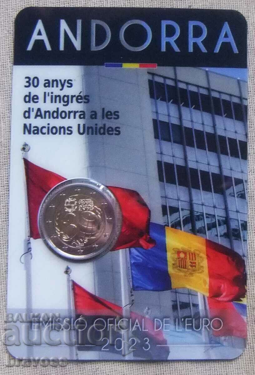 Andorra - 2 euros - 2023 - coincard Andorra - 2 euros - 2023 - coincard