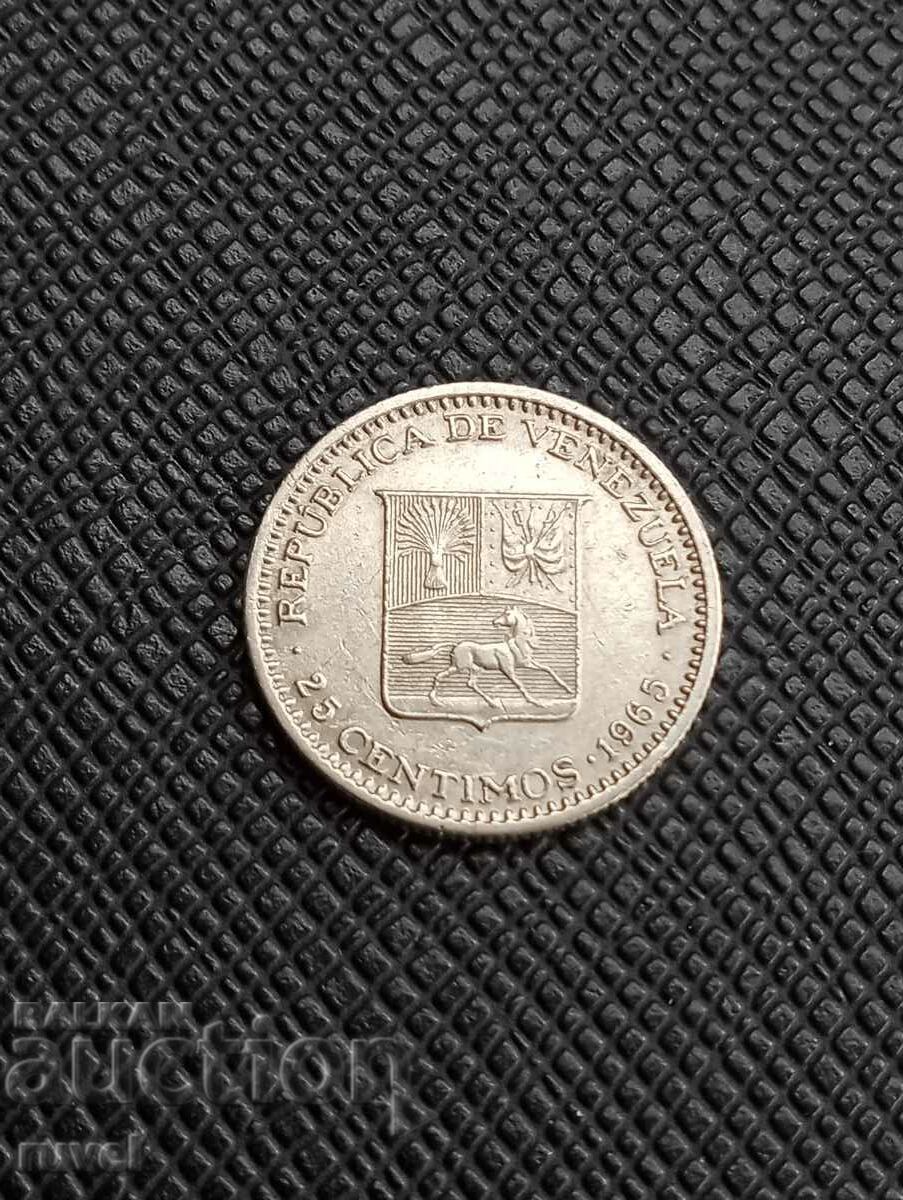 Venezuela 25 Centimos 1965 with price 1.10 BGN | € 0.56 Venezuela 25 Centimos 1965 with price 1.10 BGN | € 0.56