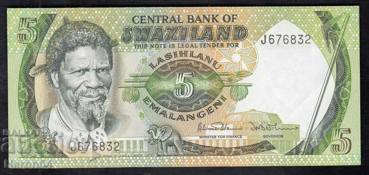 5 emalangeni 1984, Swaziland