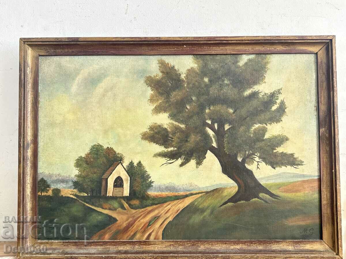 Very old original oil on canvas painting