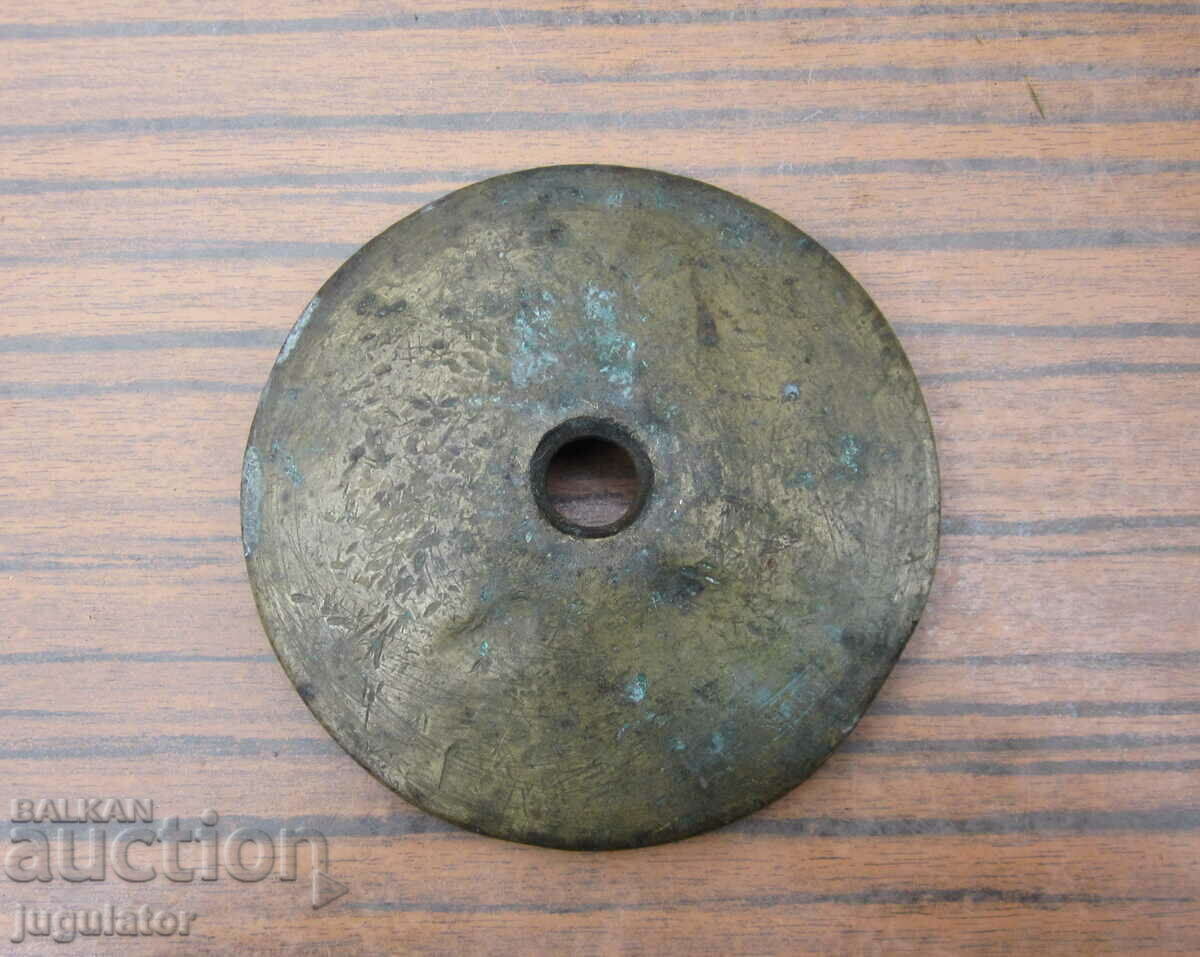 500 g Kingdom of Bulgaria antique bronze scale weight - 6 500 g Kingdom of Bulgaria antique bronze scale weight - 6