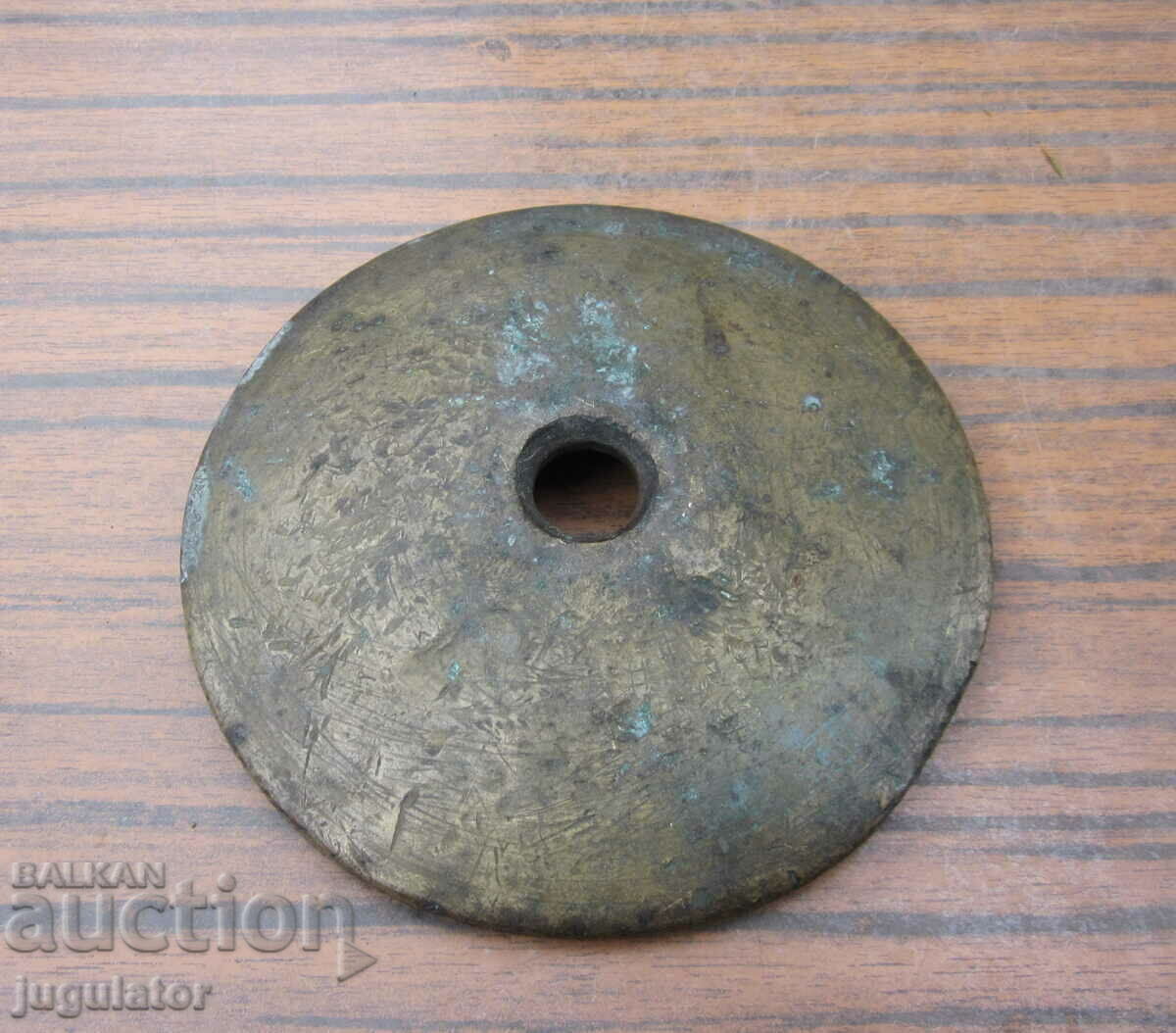 500 g Kingdom of Bulgaria antique bronze scale weight - 7 500 g Kingdom of Bulgaria antique bronze scale weight - 7