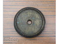 500 g Kingdom of Bulgaria antique bronze scale weight