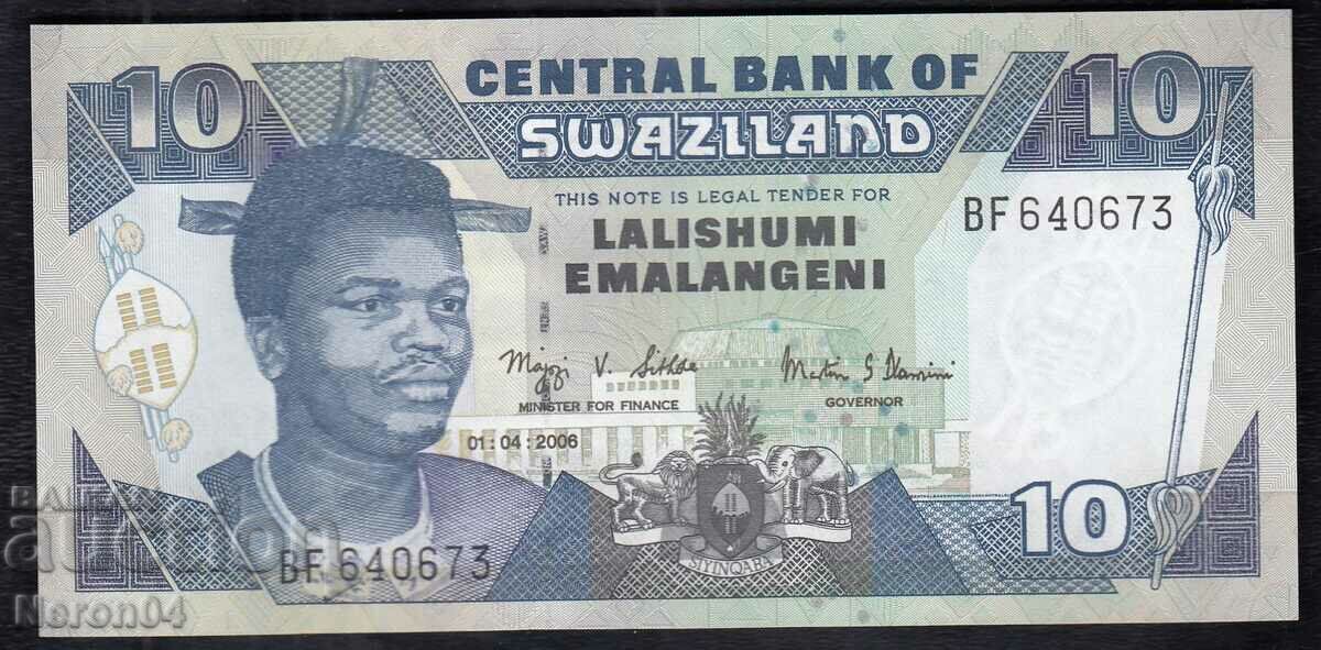 10 emalangeni 2006, Swaziland