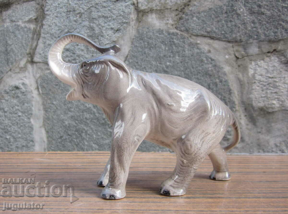 Auction old marked porcelain figure elephant figurine Auction old marked porcelain figure elephant figurine