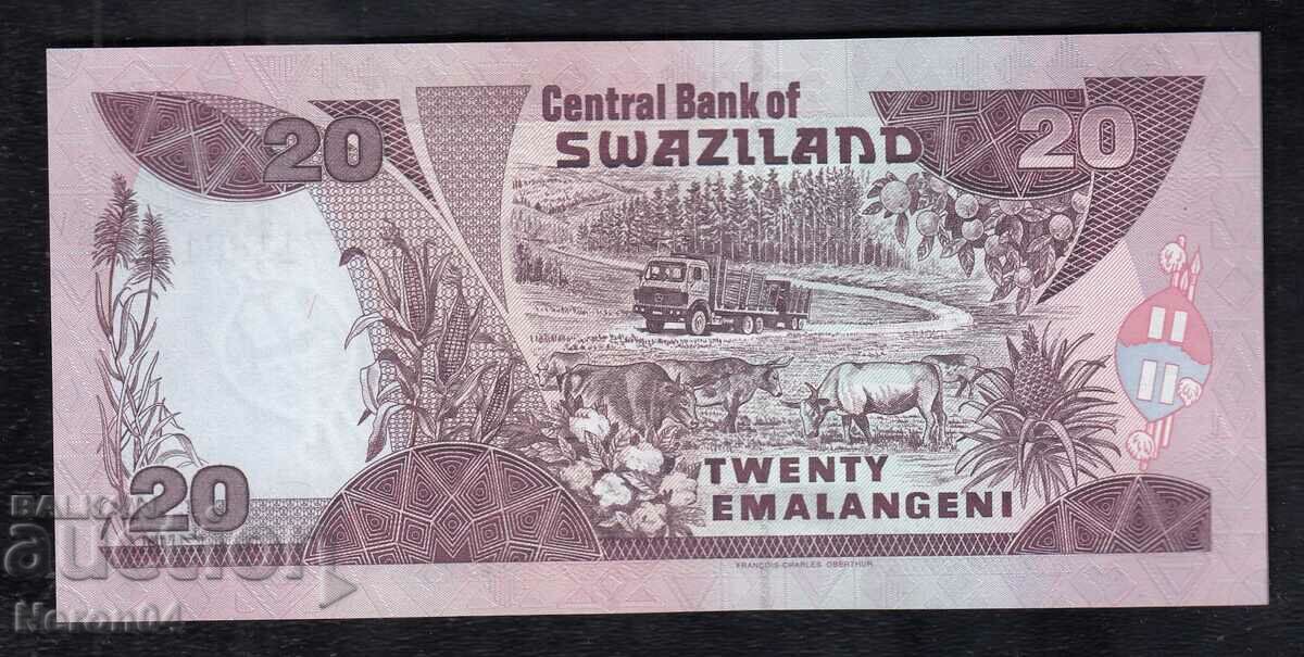 20 emalangeni 1998, Swaziland with price 49.99 BGN | € 25.56