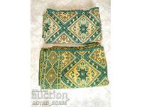 Two Sets of Antique Bed Table Covers 210/145 cm