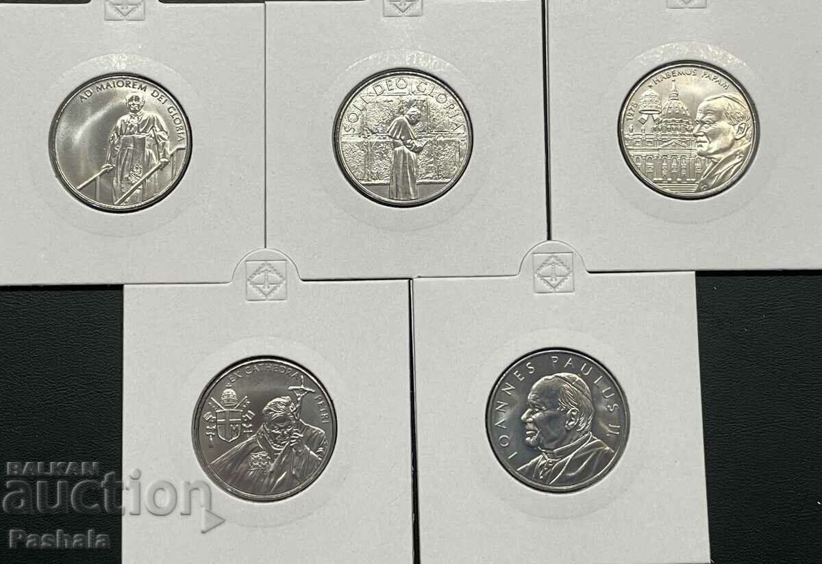 Order of Malta 1 lira 2005 Set of five coins.