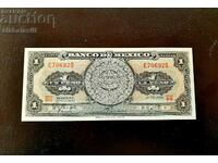 Bancnota Mexic 1 peso 1967 UNC