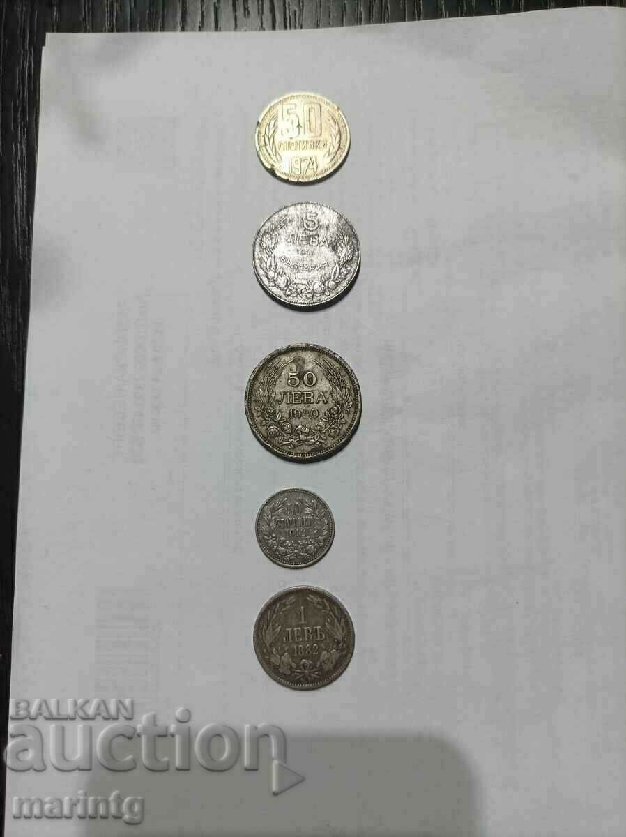 Lot of 6 coins.