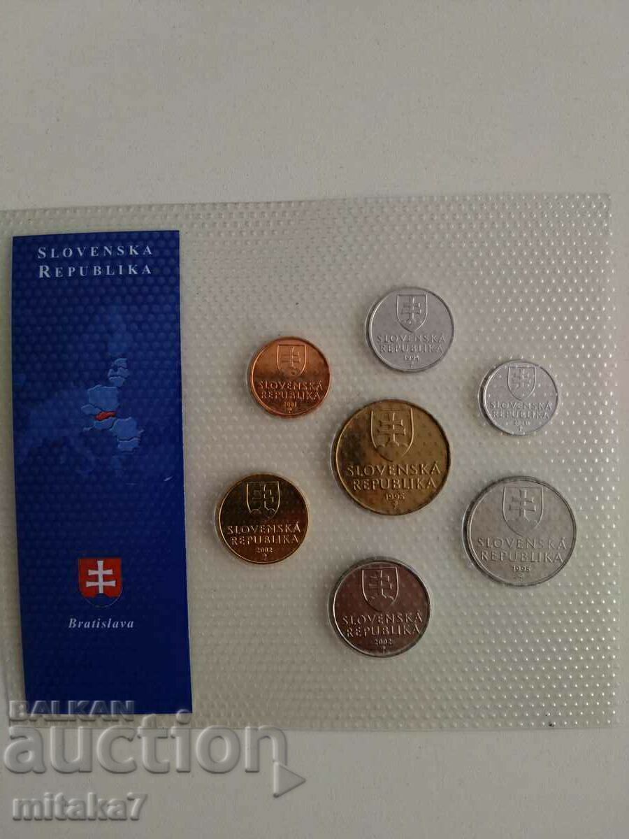 Set de monede, Slovacia cu preț € 6.00 | 11.74 BGN Set de monede, Slovacia cu preț € 6.00 | 11.74 BGN