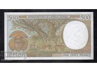 500 francs 2000, Gabon