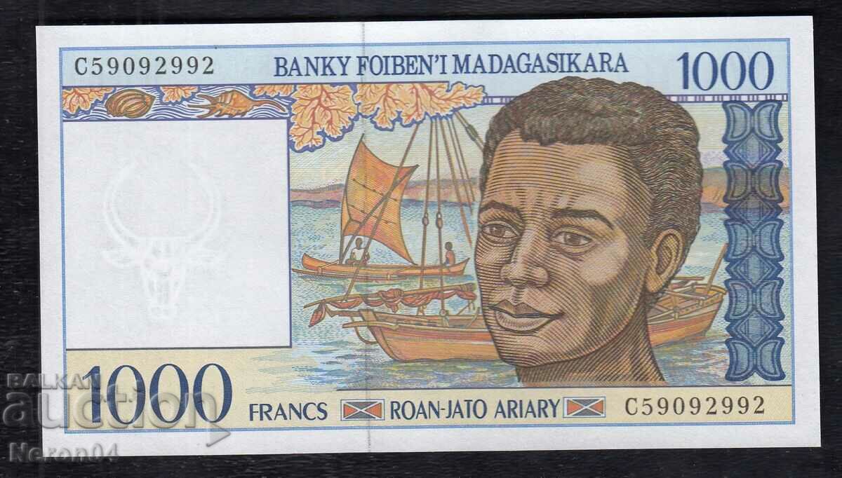 1000 francs 1994, Madagascar