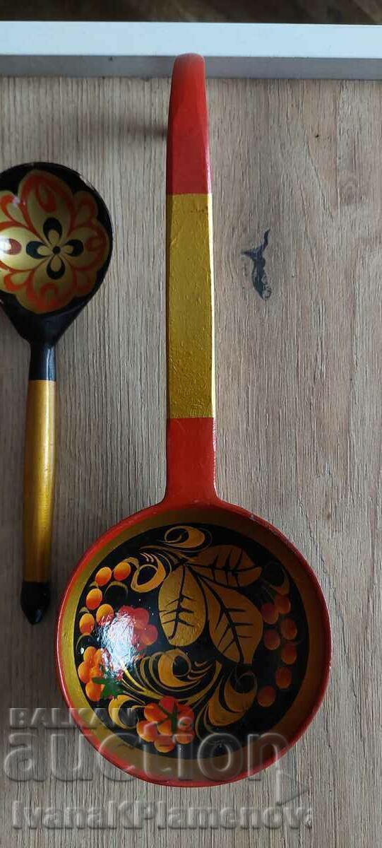 Spoons hokhloma Russia wood with price € 12.00 | 23.47 BGN