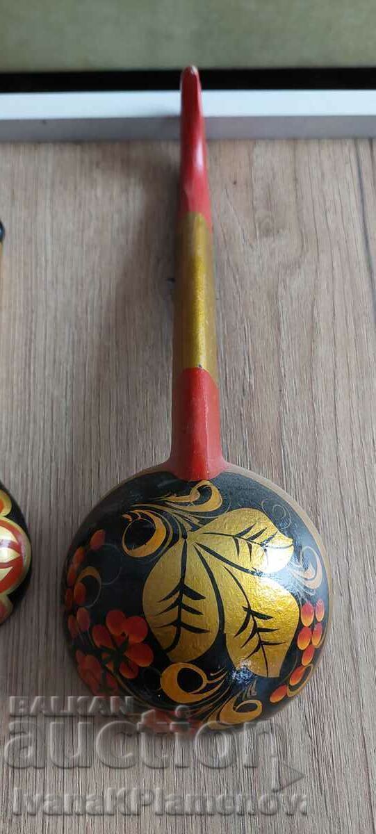 Spoons hokhloma Russia wood - 6