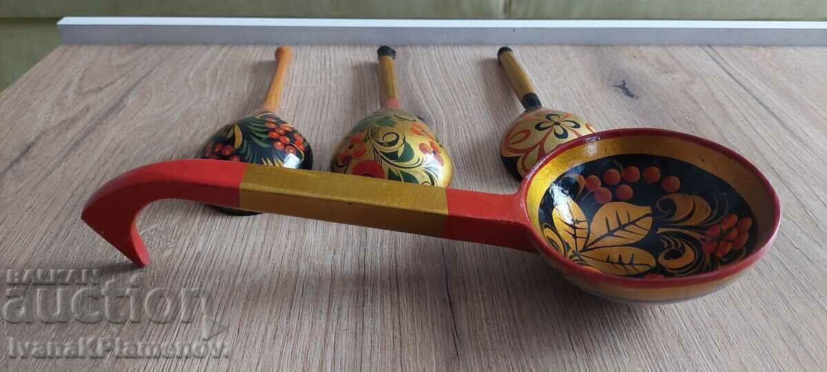 Spoons hokhloma Russia wood - 7