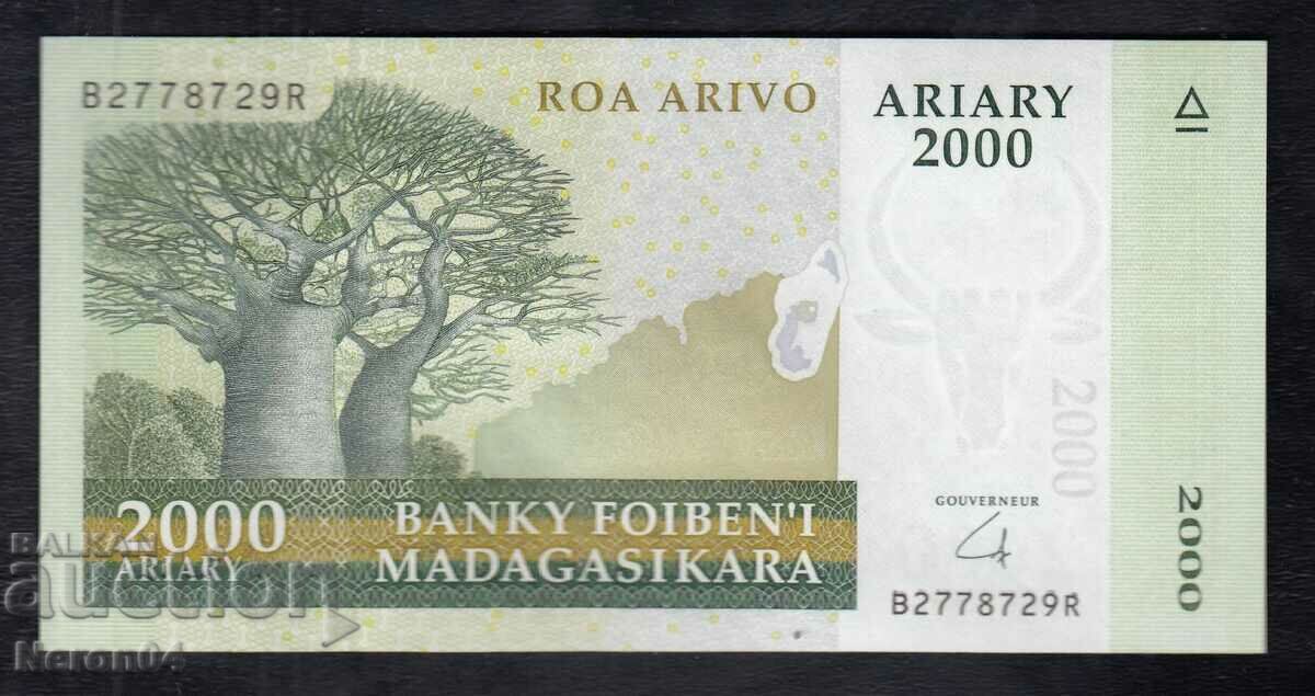 2000 Ariary 2014, Madagascar