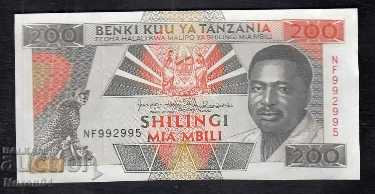 200 de șilingi 1993, Tanzania