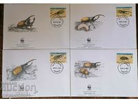 WWF First Day Envelopes, Dominica - Hercules Beetle