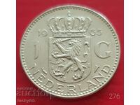 1 guilder 1965 - Netherlands - Silver