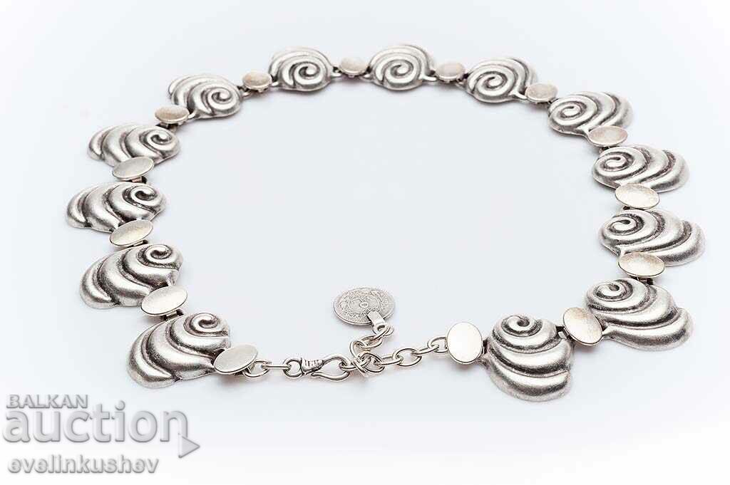 Auction  Silver plated necklace KN-0301001023