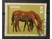 Germany/GDR 1967 Fauna/Horses Stamp