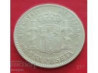 1 peseta 1899 - Spain - Silver