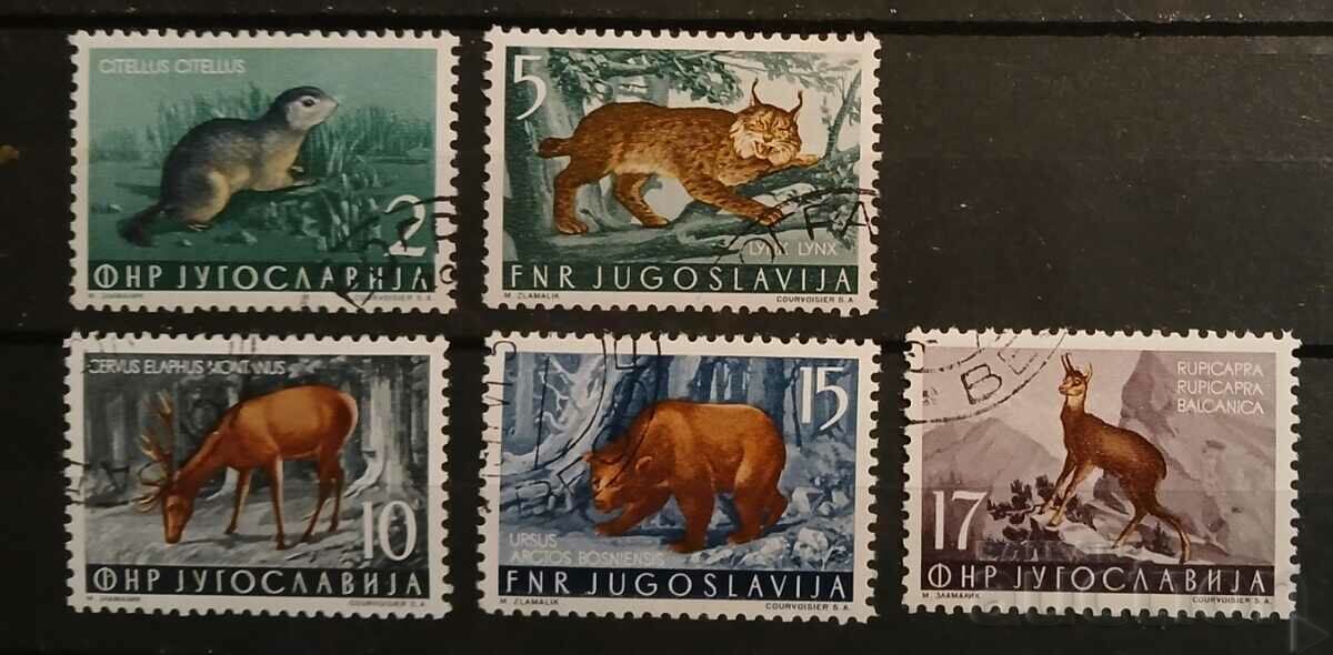 Yugoslavia 1954 Fauna Kleimo