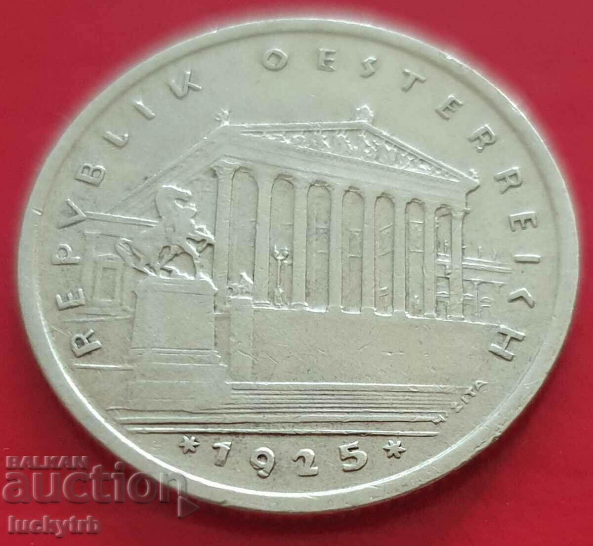 1 Shilling 1925 - Austria - Silver with price 12.20 BGN | € 6.24 1 Shilling 1925 - Austria - Silver with price 12.20 BGN | € 6.24