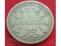 1 timbru 1875 "A" - Germania - Argint