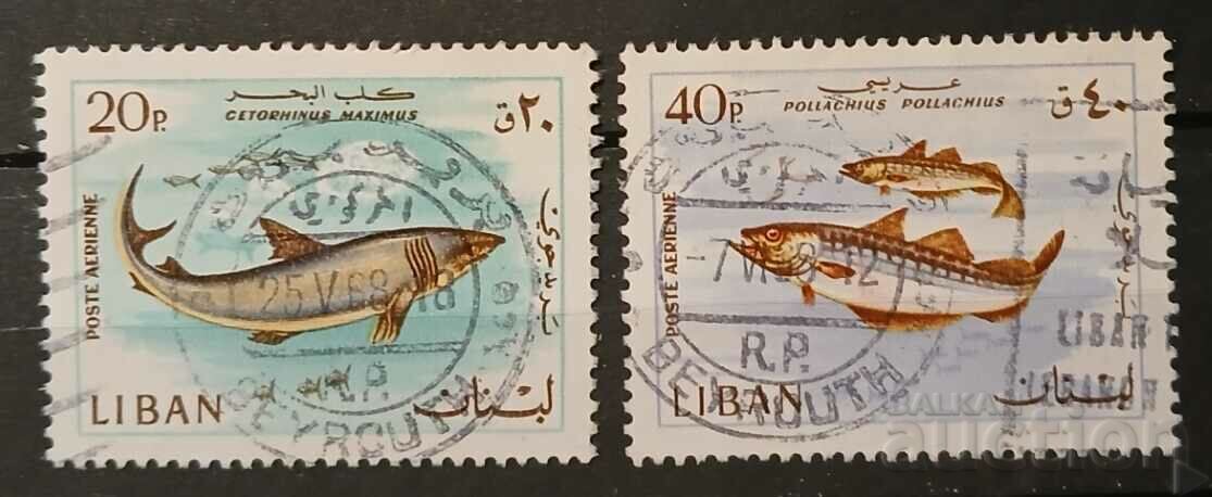 Lebanon 1968 Fauna/Fishes Claimo