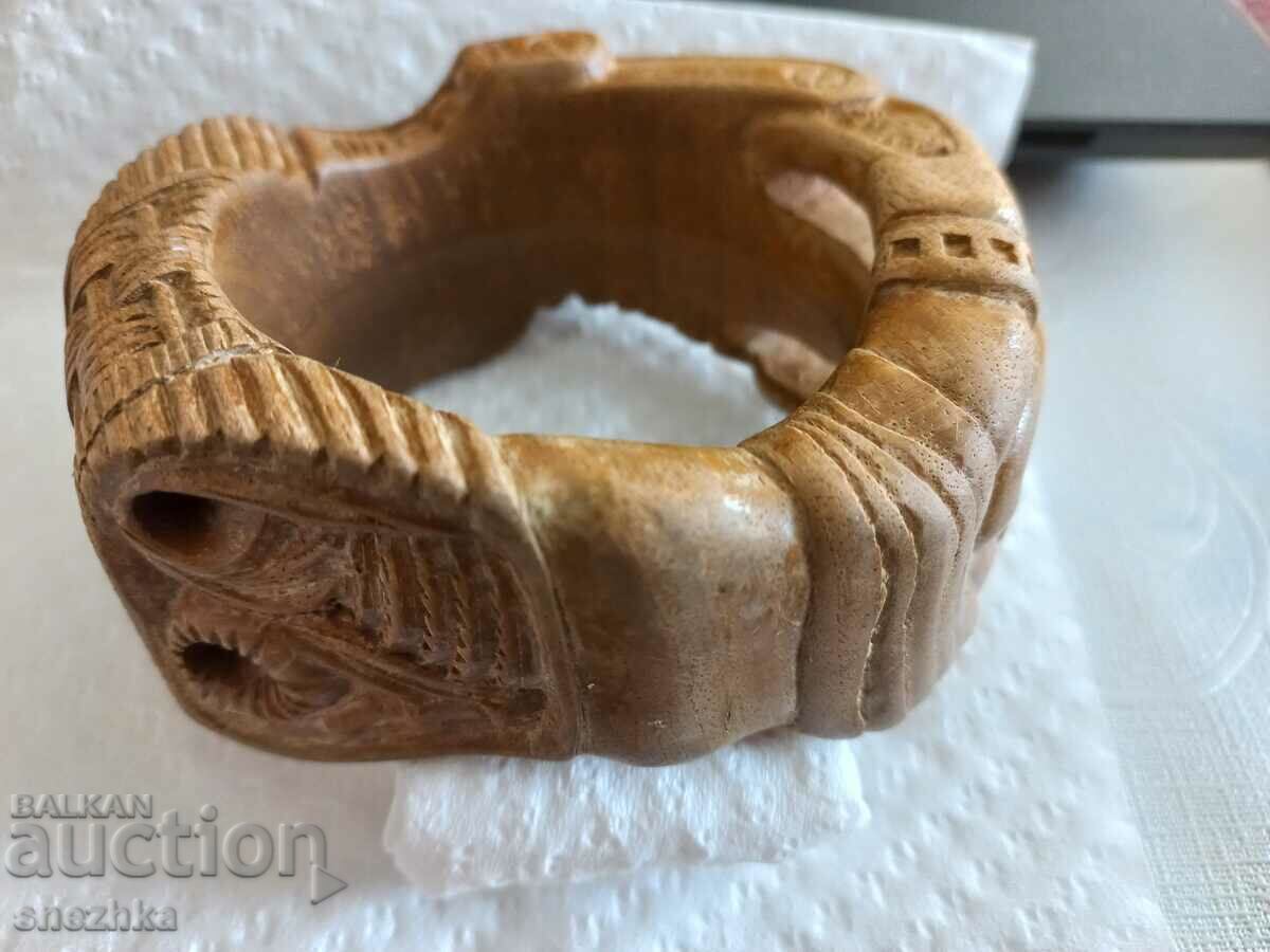 Jewellery, wooden bracelet, author's handmade work