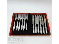 Old set of forks and knives "Petko Denev - Gabrovo" (8.5)