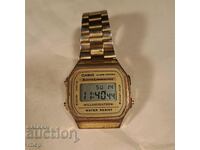 Casio Illuminator works old gold plated electronic watch