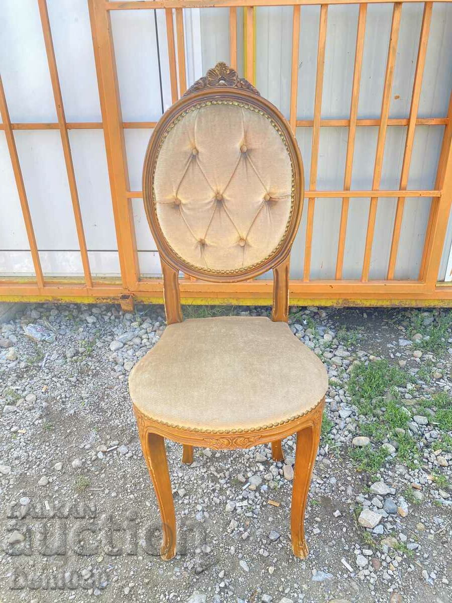 Beautiful chair with wood carving