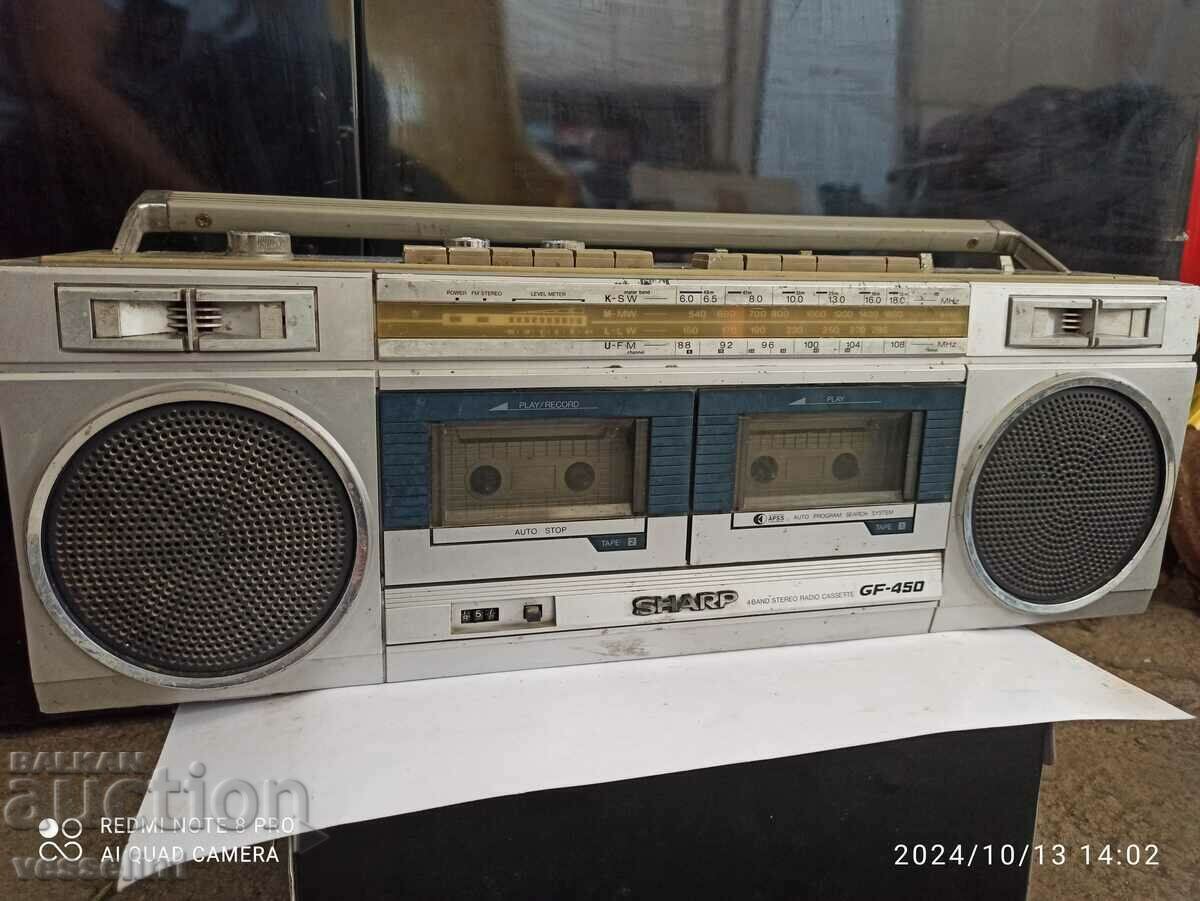 Radio, tape recorder sharp gf-450