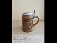 Ceramic beer mug!