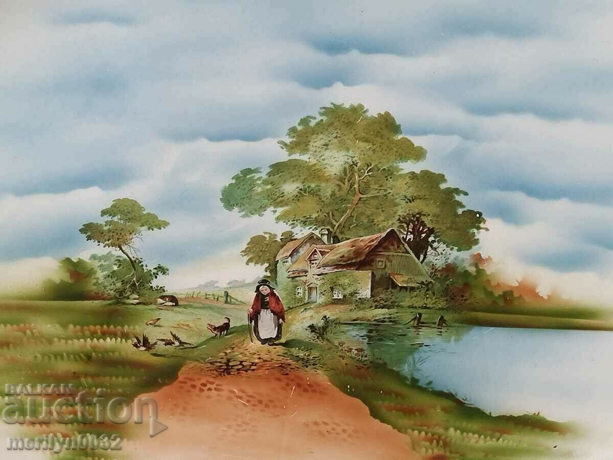 Old tray, porcelain, casserole early 20th century with price 105.00 BGN | € 53.69 Old tray, porcelain, casserole early 20th century with price 105.00 BGN | € 53.69